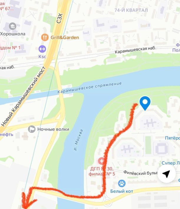 квартира г Москва метро Мневники б-р Филёвский 23 фото 46