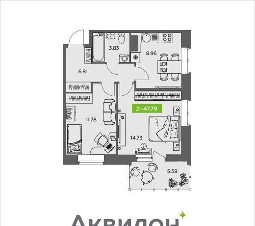квартира г Северодвинск Старый город пр-кт Беломорский 3к/6 Город фото 2