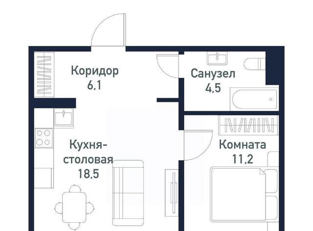 квартира ЖК Парковый Премиум пос. Пригородный фото