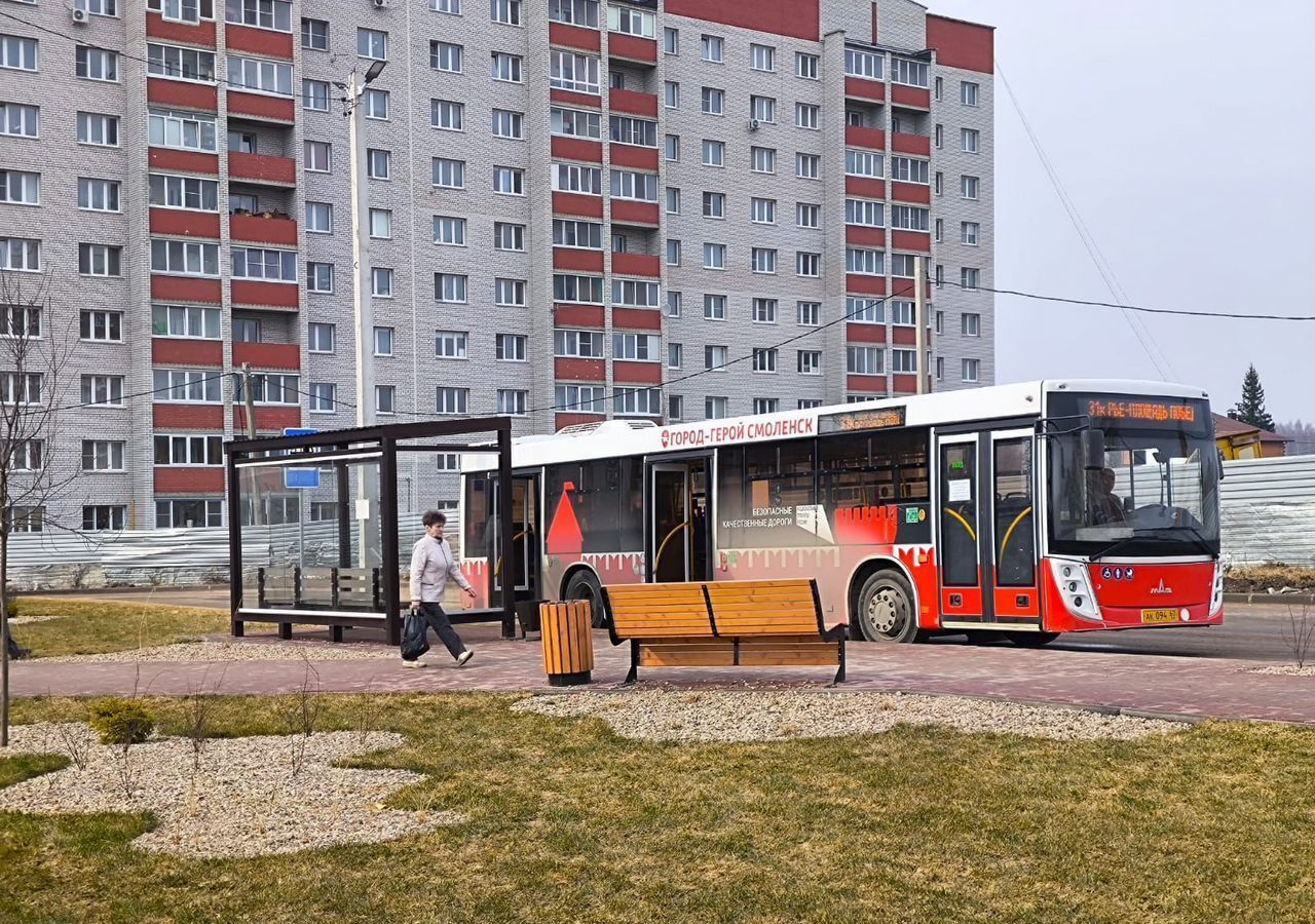 квартира г Смоленск р-н Ленинский проезд Ипподромный 34 фото 9