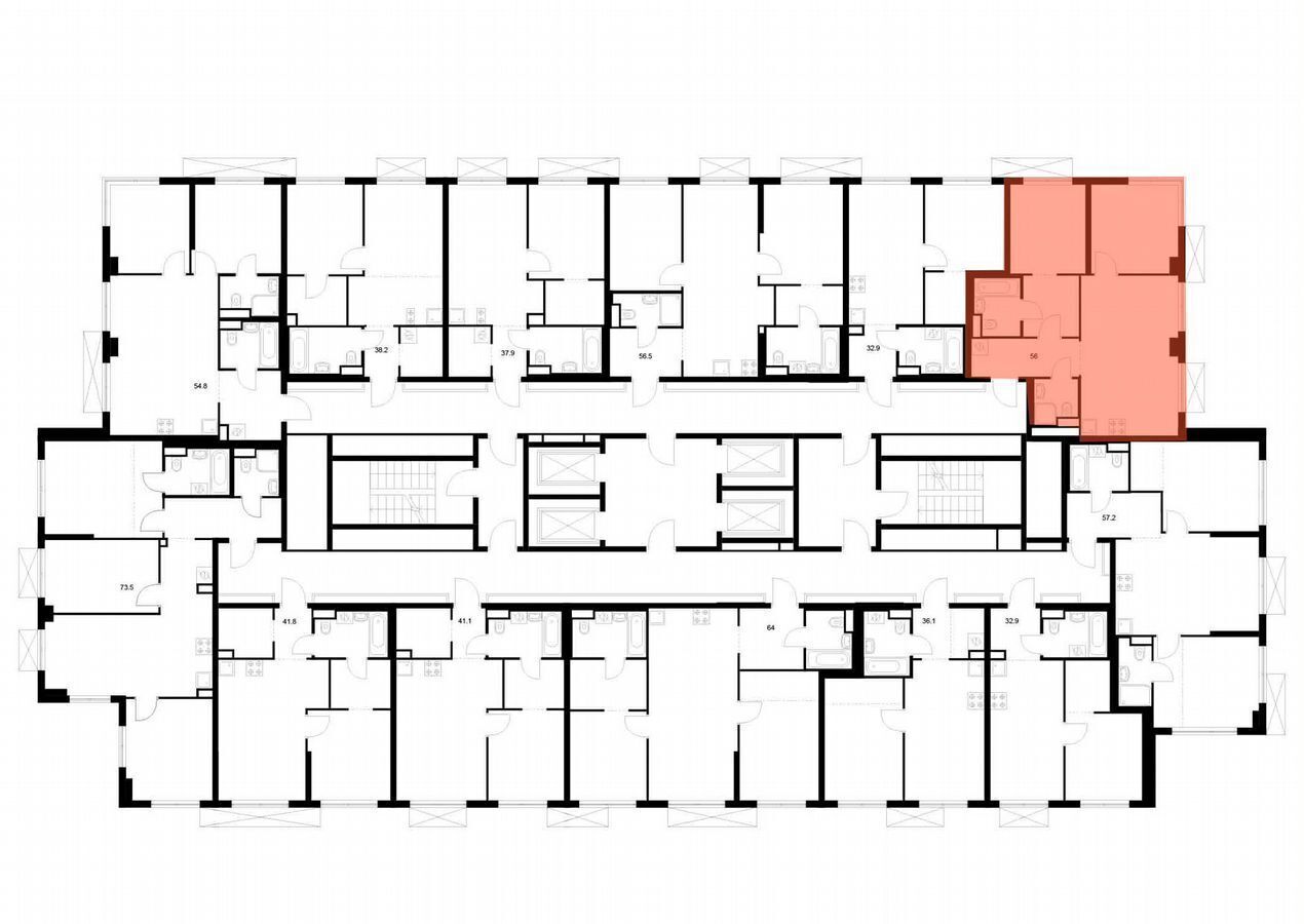 квартира г Москва метро Кантемировская б-р Кавказский з/у 51/3, корп. 3. 5 фото 2
