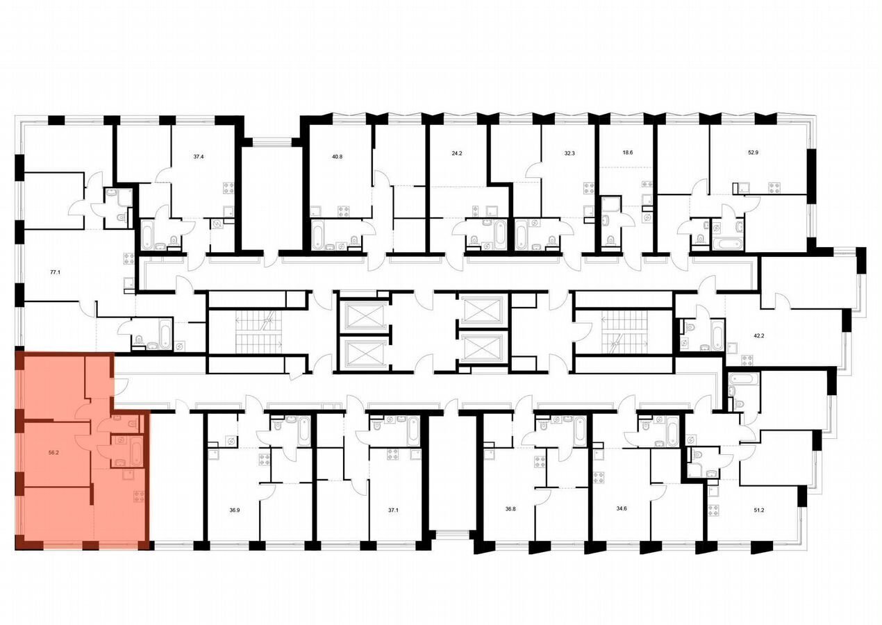квартира г Зеленоград пер Георгиевский Зеленоград-Крюково, корп. 6. 6 фото 2