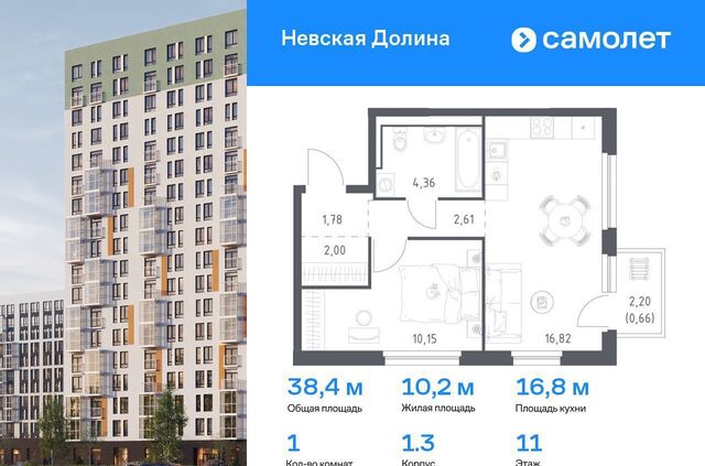 ЖК «Невская Долина» Свердловское городское поселение, к 1. 2, Санкт-Петербург, Рыбацкое фото