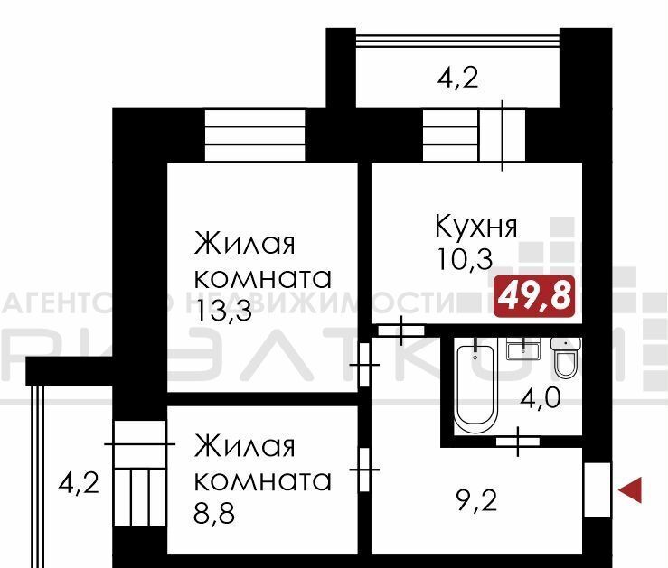 квартира г Благовещенск ул Северная 139 фото 1