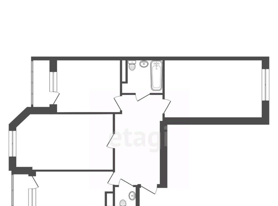 квартира г Обнинск ул Славского 4 фото 2