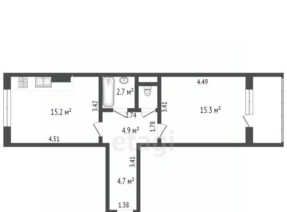 квартира г Клин проезд Котовского 16в фото 2