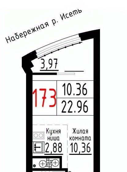 квартира г Екатеринбург Геологическая Парковый ЖК «ЛУВР» фото 1