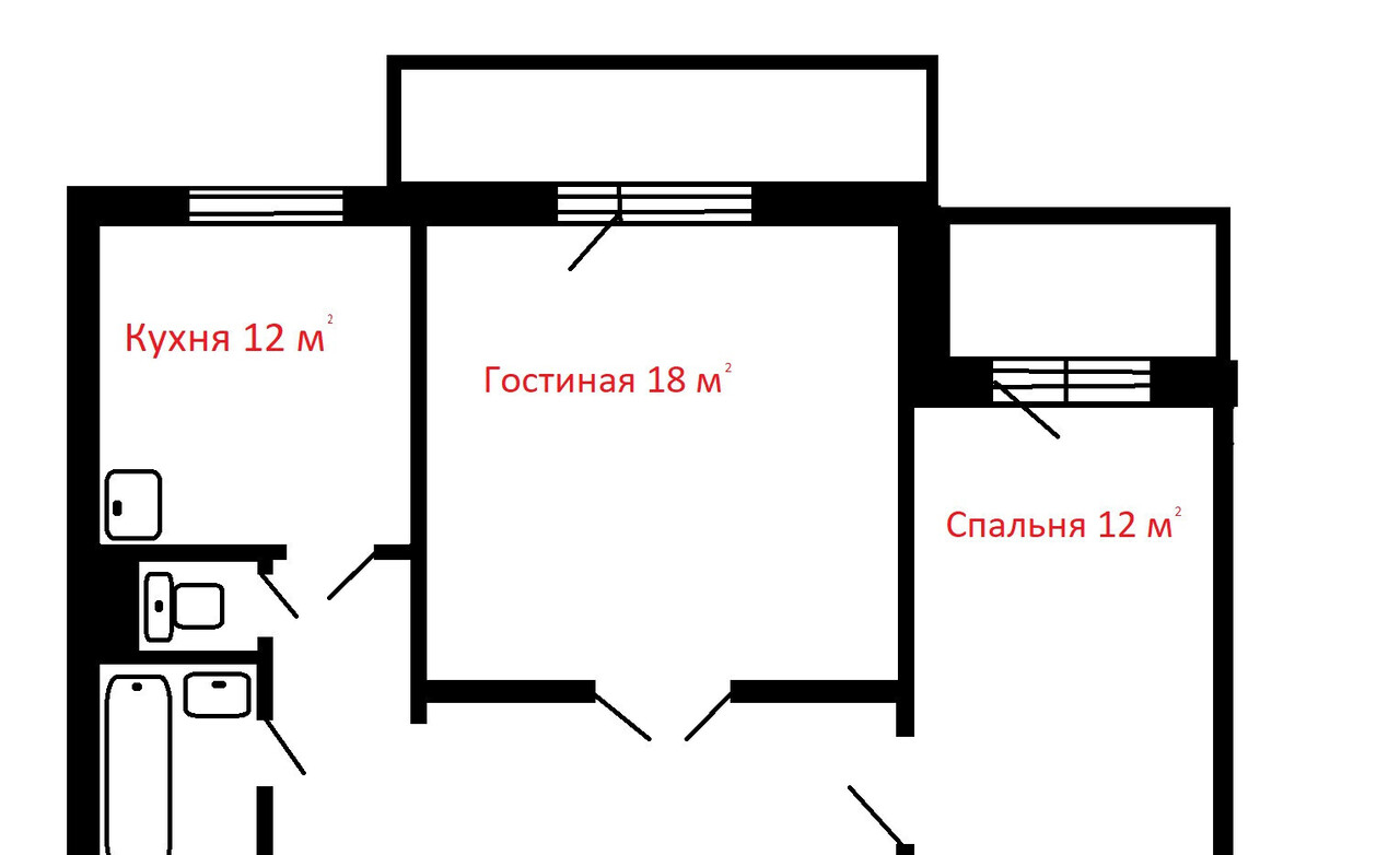 квартира г Красноярск Чайковский проезд Северный 16 фото 20