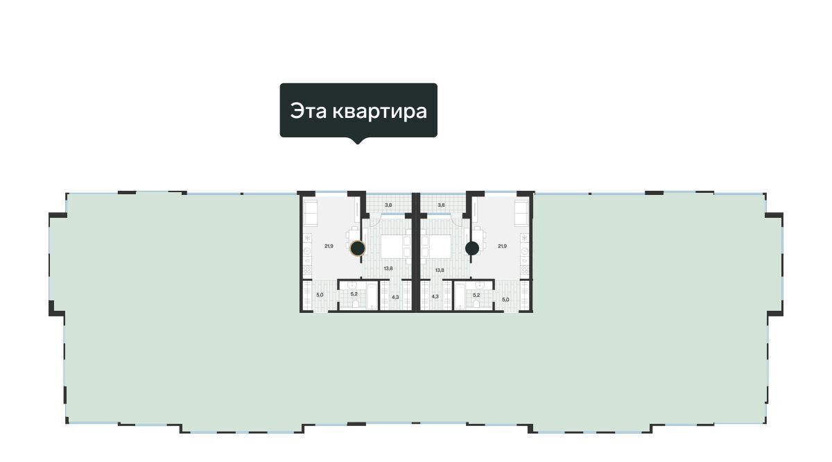квартира г Тюмень р-н Калининский ул Игоря Комиссарова 10 фото 2