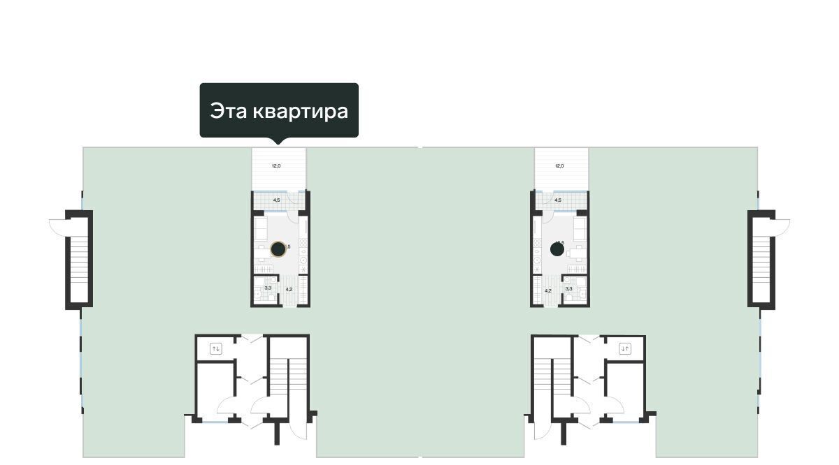 квартира г Тюмень р-н Калининский ул Игоря Комиссарова 15 фото 2