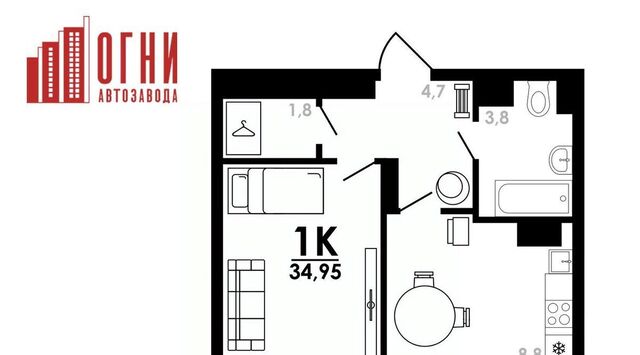 квартира Парк культуры ул Коломенская 8к/4 фото