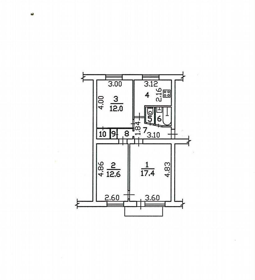 квартира г Ухта пер Чибьюский 2 фото 1