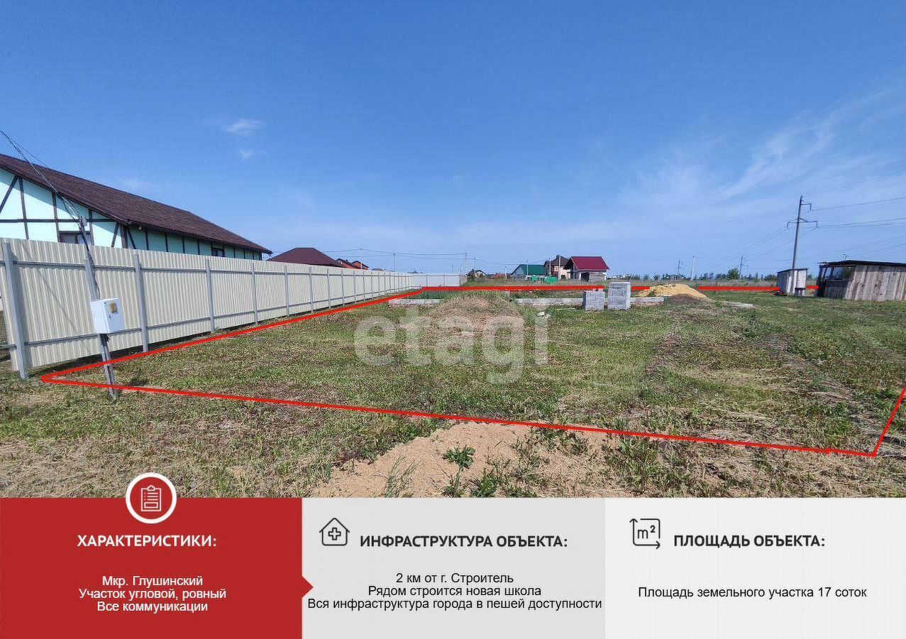 земля р-н Яковлевский г Строитель мкр-н Глушинский фото 1
