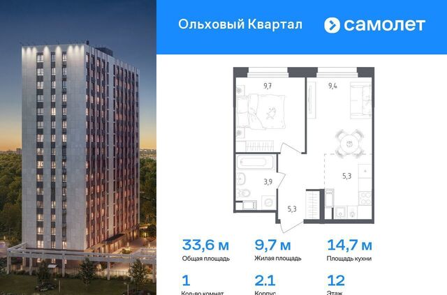 ЖК «Ольховый Квартал» метро Коммунарка к 2. 1 фото