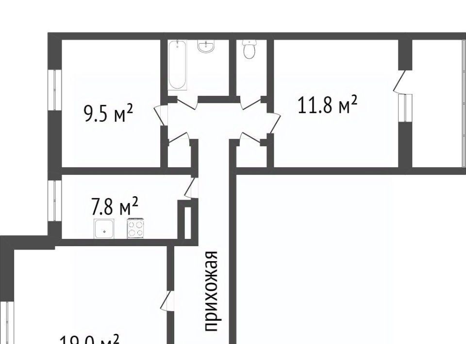 квартира г Норильск ул Бегичева 21 фото 2