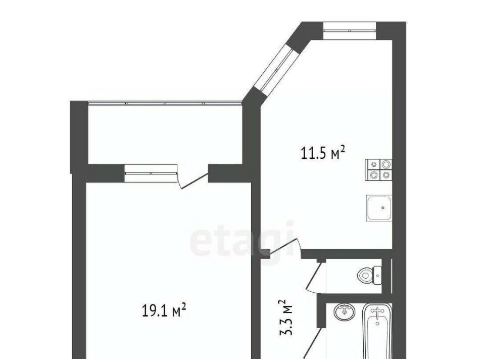 квартира г Воронеж р-н Коминтерновский пр-кт Труда 24 фото 2
