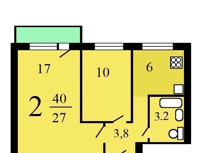 квартира г Москва метро Новые Черемушки ул Гарибальди 12 фото 14