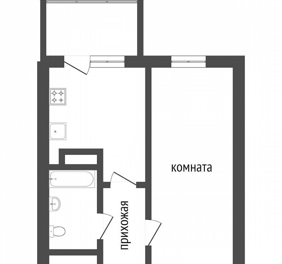 квартира г Омск р-н Кировский ул Перелета 14/1 фото 24
