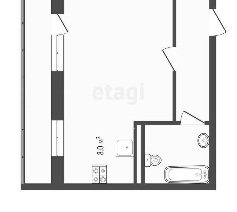 квартира г Петропавловск-Камчатский ул Савченко 24к/3 фото 1