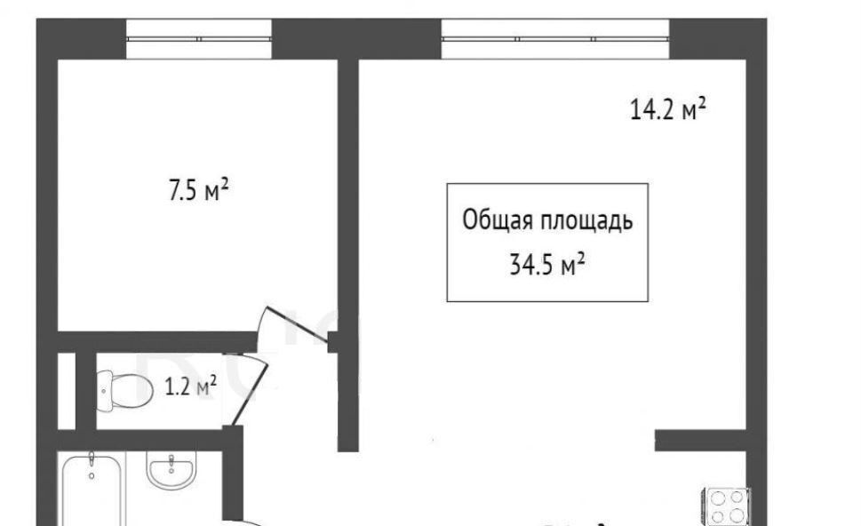 квартира г Томск р-н Октябрьский ул Юрия Ковалева 43а фото 1