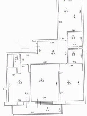 квартира г Казань Козья слобода ул Сибгата Хакима 51 фото 19