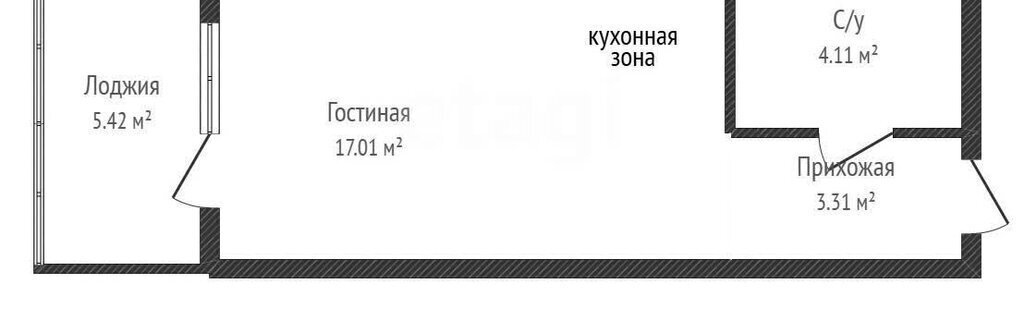 квартира г Краснодар мкр Любимово 16/1 фото 1