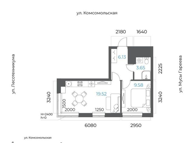 квартира р-н Октябрьский микрорайон Глумилино-2 8-е Небо жилой комплекс фото