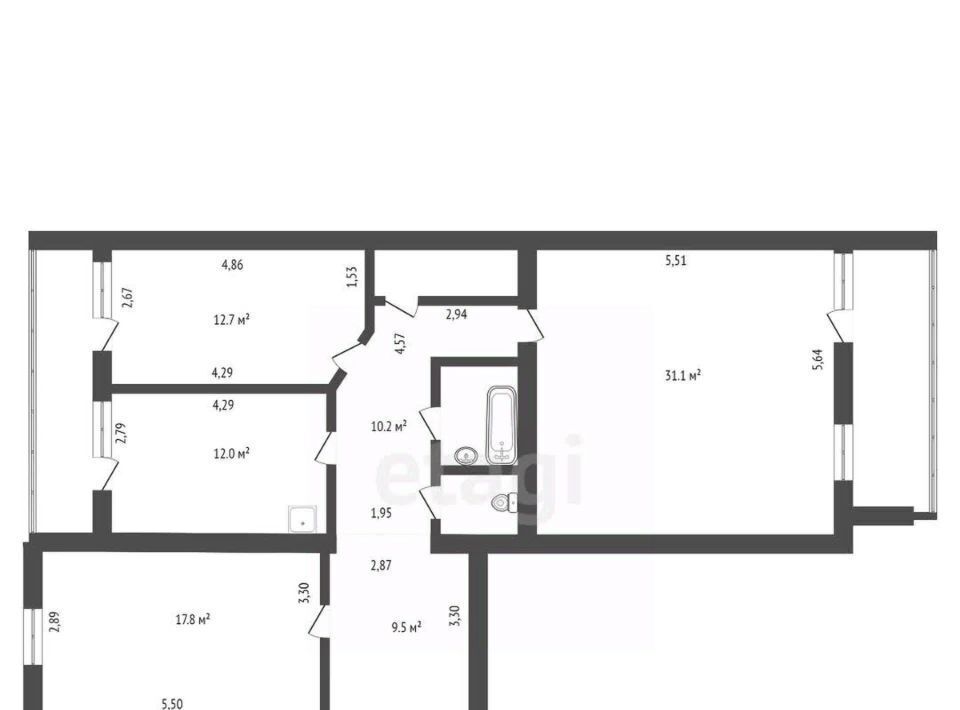 квартира г Благовещенск ул Красноармейская 188/2 фото 2