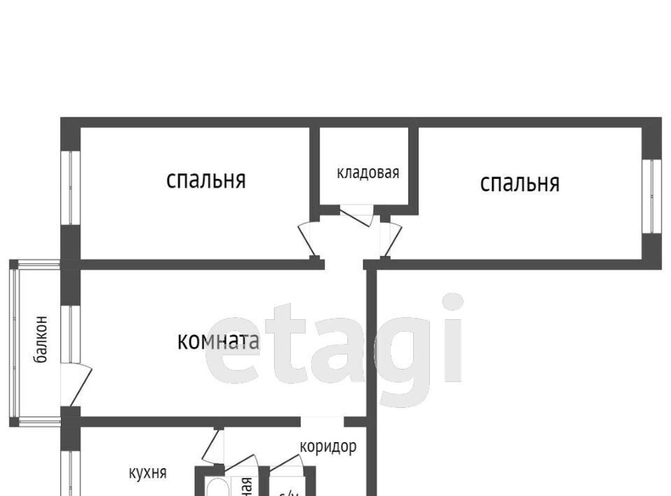 квартира г Ульяновск р-н Засвияжский ул Рябикова 50 фото 2
