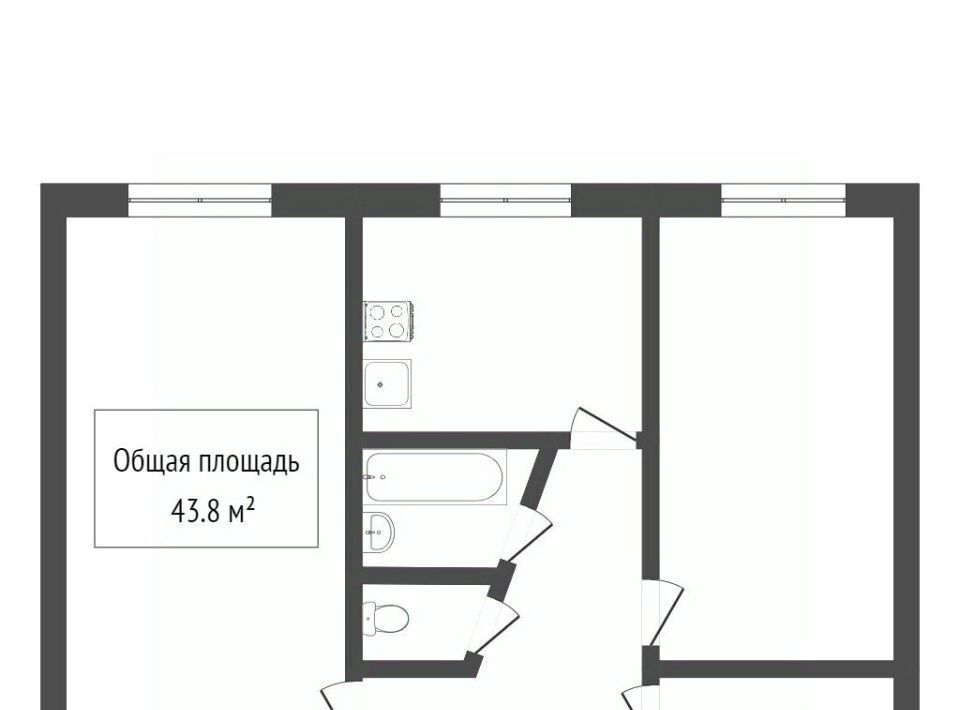 квартира г Томск р-н Октябрьский тракт Иркутский 104а фото 2