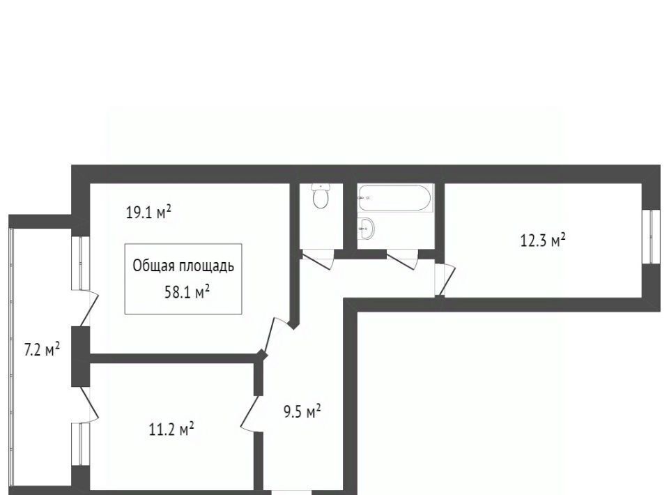 квартира г Томск р-н Октябрьский тракт Иркутский 185/2 фото 2