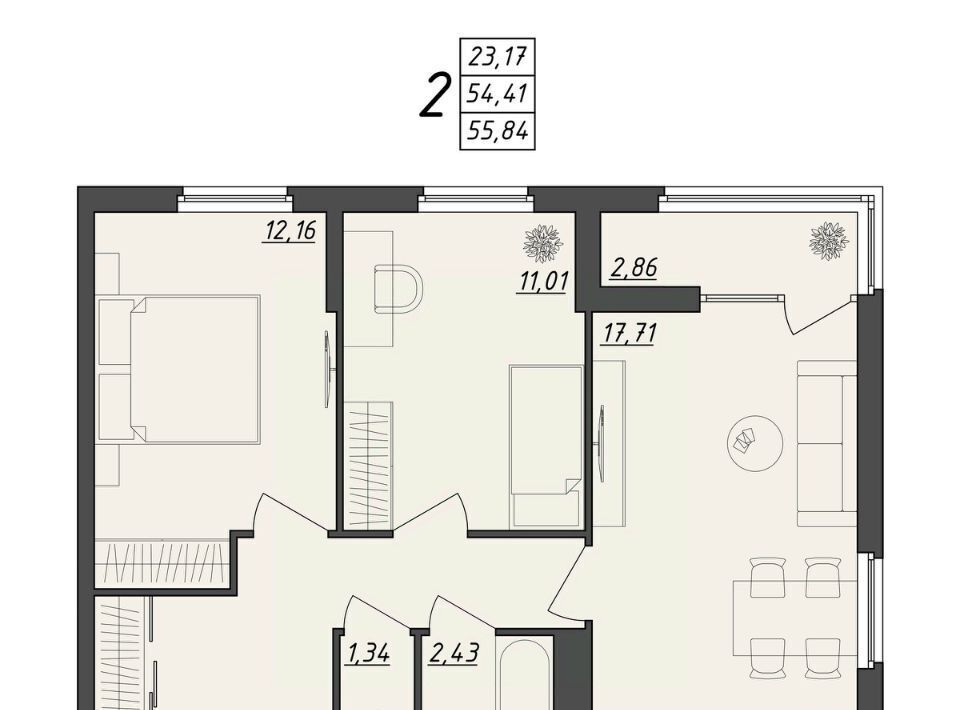 квартира г Волгоград р-н Краснооктябрьский ул им. Алехина 7к/7 фото 1