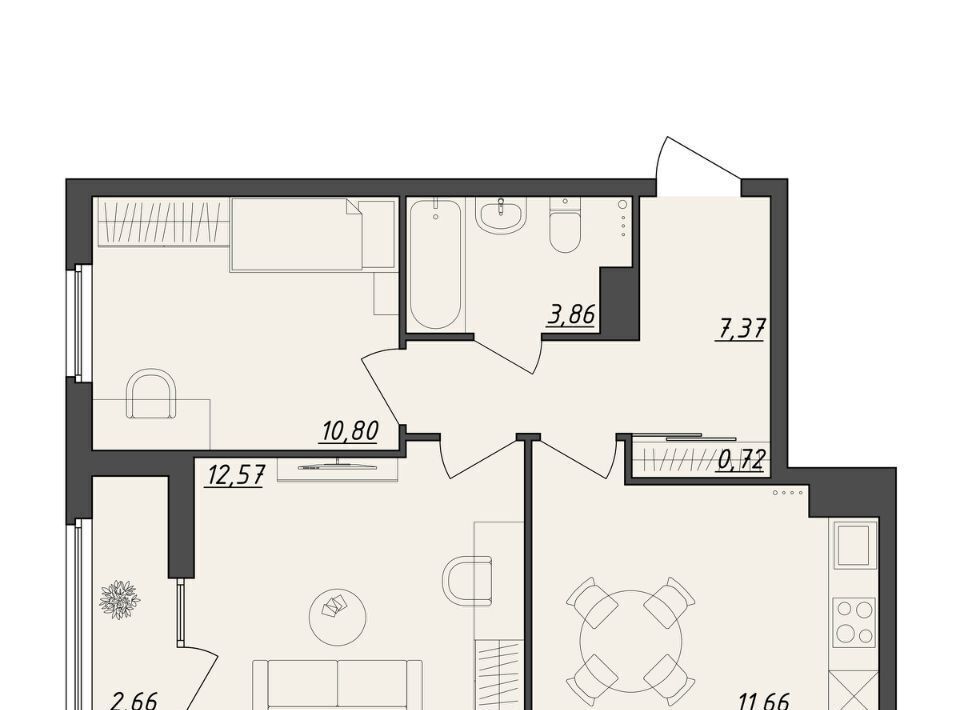 квартира г Волгоград р-н Краснооктябрьский ул им. Алехина 7к/7 фото 1