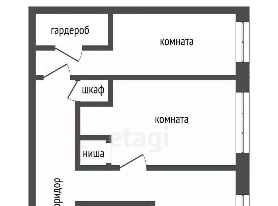 квартира г Омск р-н Октябрьский пр-кт Космический 61 фото 2