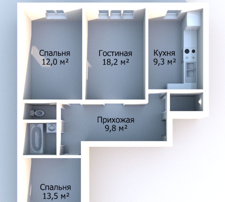квартира г Тула р-н Привокзальный пр-кт Ленина 118 фото 12
