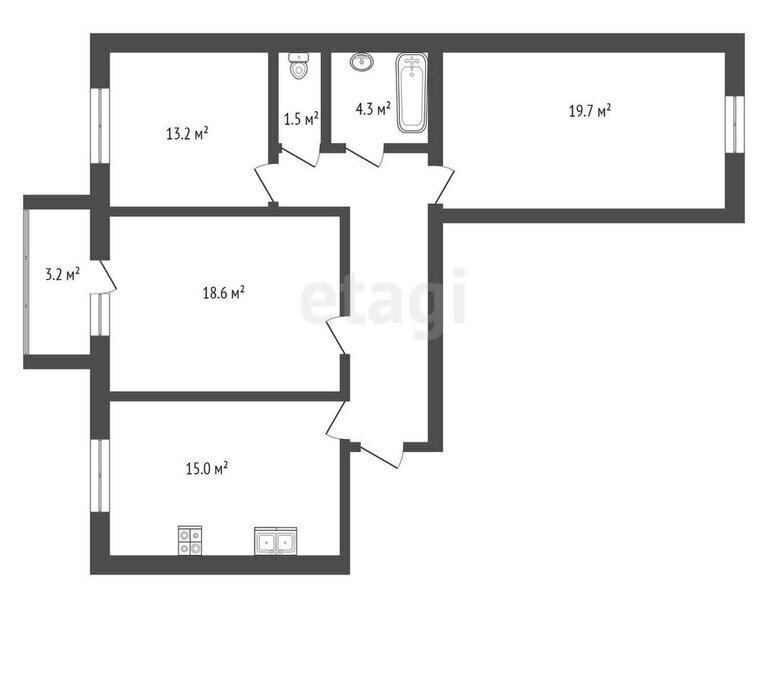 квартира г Тамбов ул Мичуринская 213вк/1 фото 1