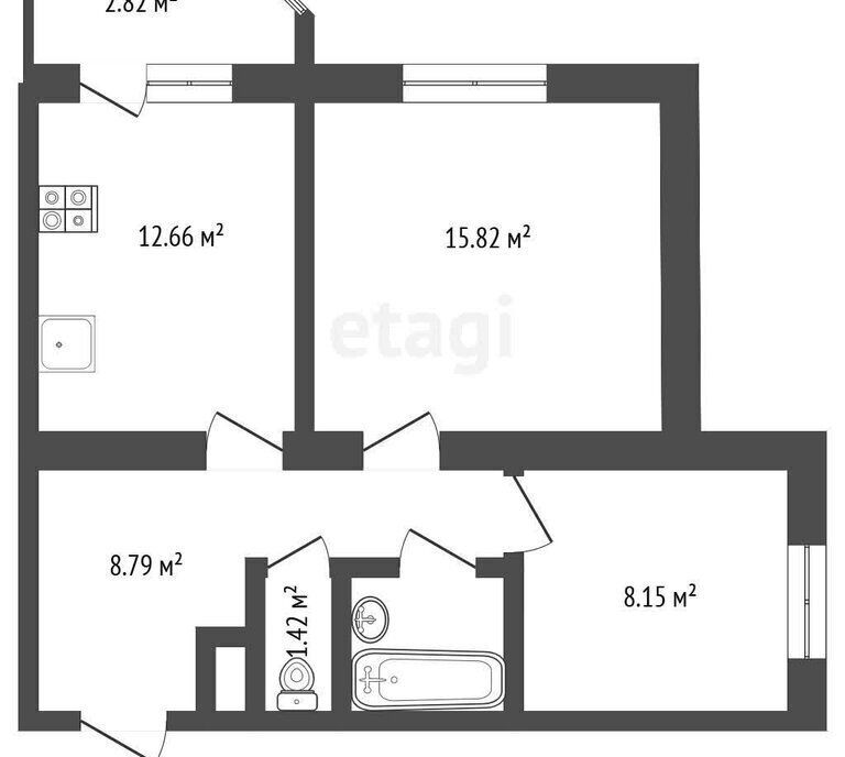 квартира г Тамбов ул Киквидзе 77б фото 1