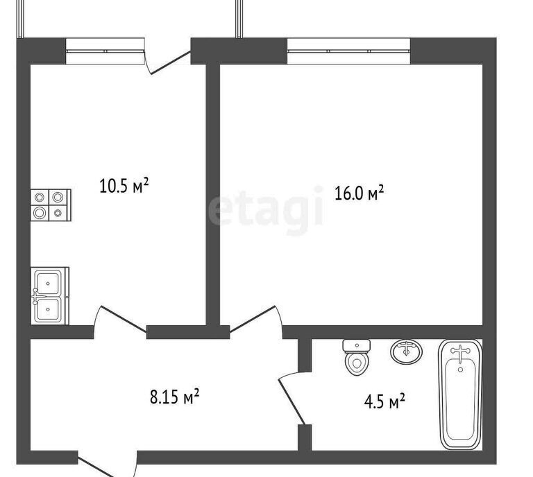 квартира г Тамбов ул Кавказская 1б фото 1