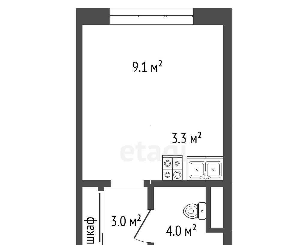 квартира г Тамбов ул Чичерина 11 м-н, Московский фото 32