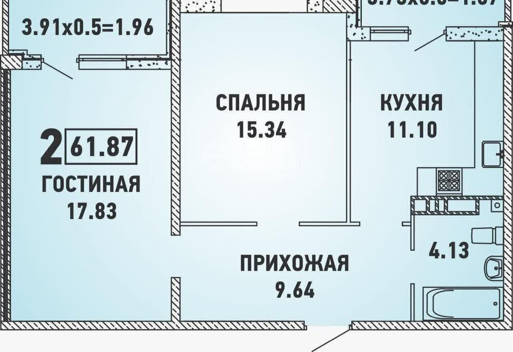 квартира г Краснодар ул им. Героя Николая Шевелёва 7 фото 16