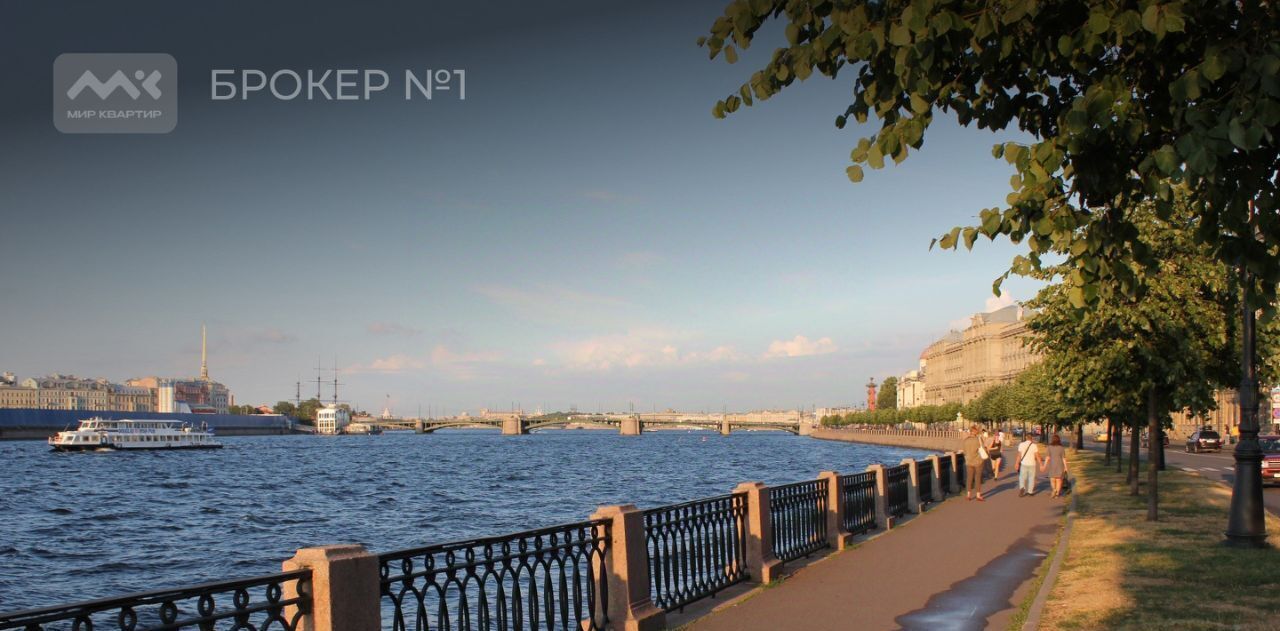 квартира г Санкт-Петербург метро Василеостровская наб Макарова 14 фото 3