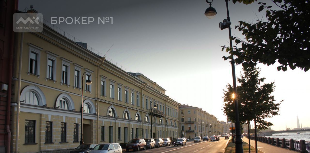 квартира г Санкт-Петербург метро Василеостровская наб Макарова 14 фото 17