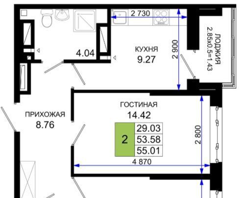 квартира г Ростов-на-Дону р-н Октябрьский пер Нефтекачка ЖК «Октябрь Парк» фото 1