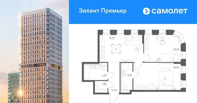 квартира ЖК «Зилант Премьер» Проспект Победы фото