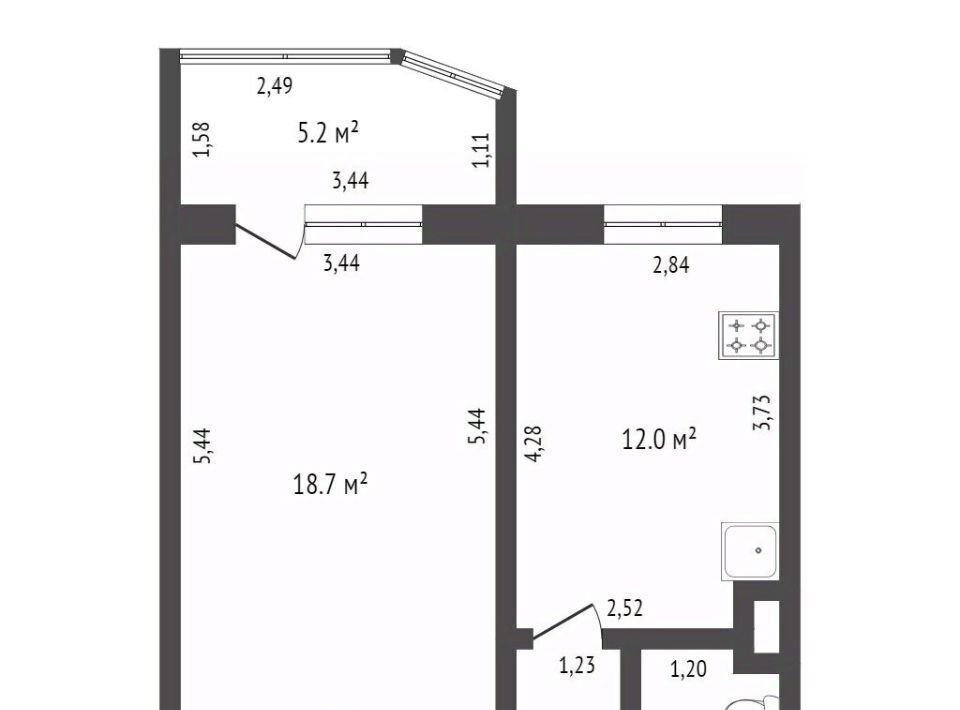 квартира г Сургут ул Есенина 2 42-й фото 2