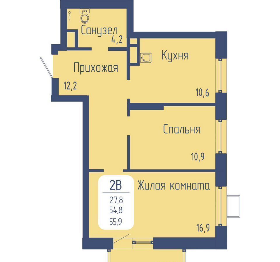 квартира г Красноярск р-н Октябрьский пр-кт Свободный корп. 1 фото 1
