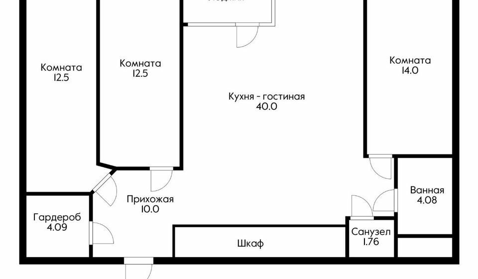 квартира г Краснодар микрорайон Завод Измерительных Приборов ул Зиповская 34к/2 фото 15