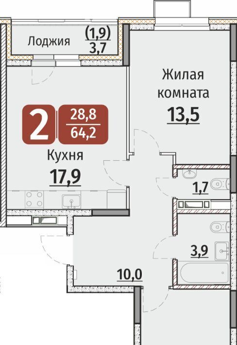 квартира г Чебоксары р-н Калининский ул Энергетиков поз 7 фото 1