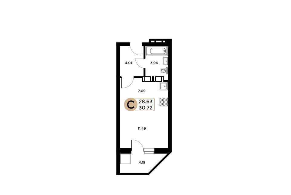 квартира г Самара р-н Кировский ЖК «Московский» тер. 18 км. Московского ш., д. 53 фото 10