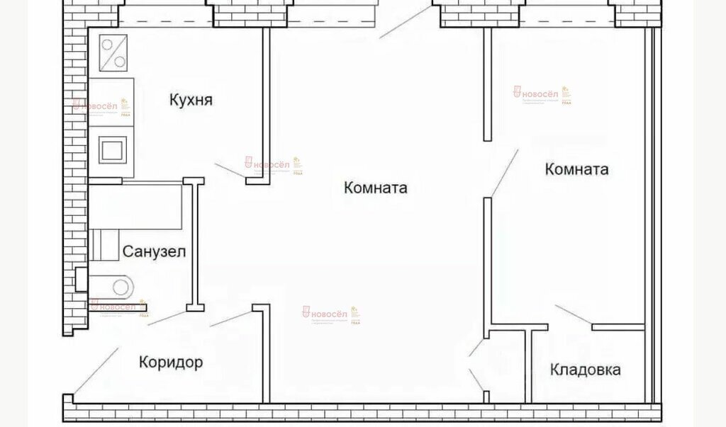 квартира г Екатеринбург р-н Октябрьский Ботаническая улица Авиаторов, 15 фото 1